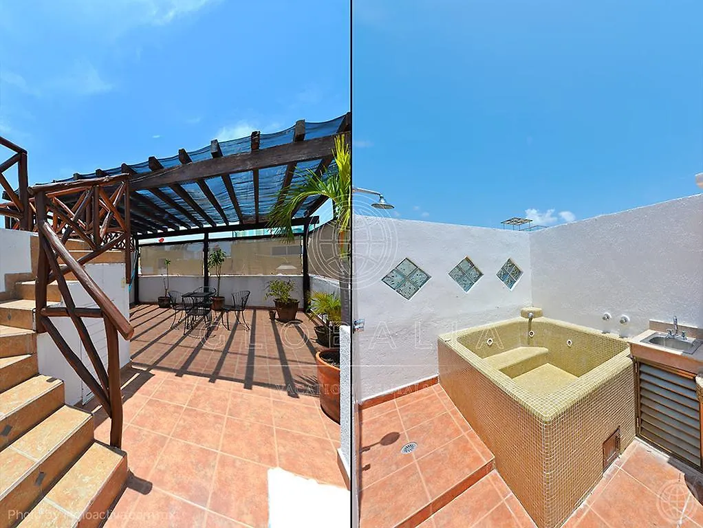 신데 델 카르멘 Magic Penthouse With Jacuzzi 아파트 0*, 신데 델 카르멘 멕시코
